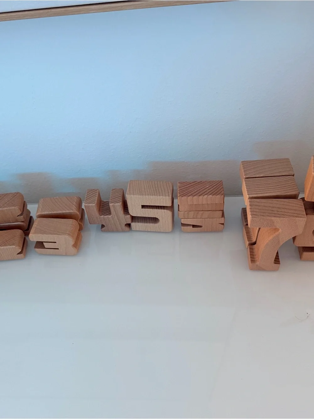 22 piece Wooden Number Blocks Set - Montessori Wooden Toys for Kids Homeschool